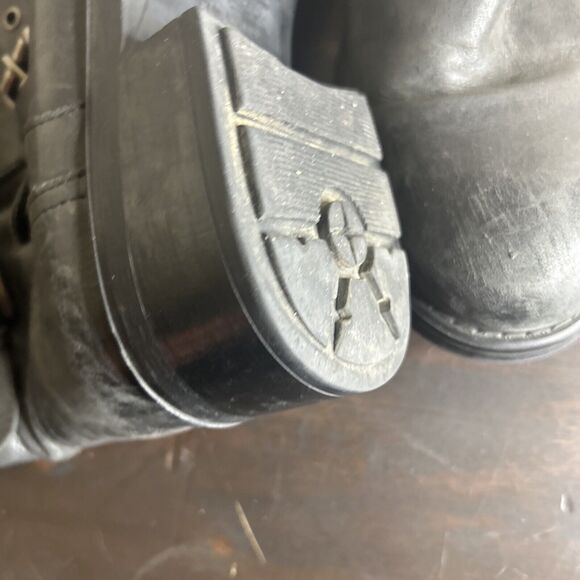 Aquatalia Womens Gray Suede Buckle Block Heels Ankle Boots Shoes Size 10 - Picture 7 of 15